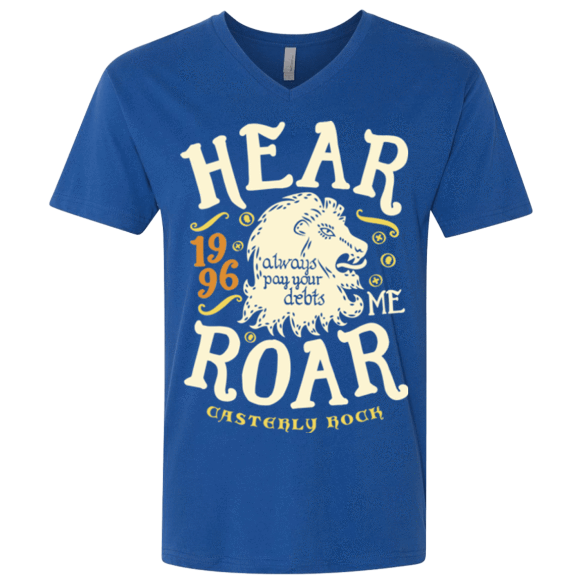 T-Shirts Royal / X-Small House of Lions Men's Premium V-Neck