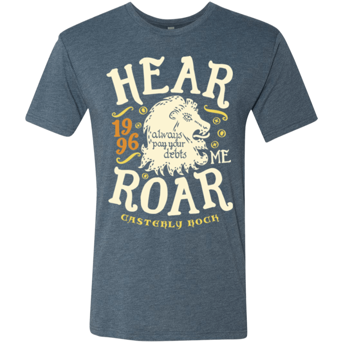 T-Shirts Indigo / Small House of Lions Men's Triblend T-Shirt