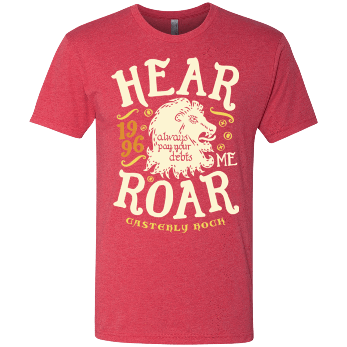 T-Shirts Vintage Red / Small House of Lions Men's Triblend T-Shirt