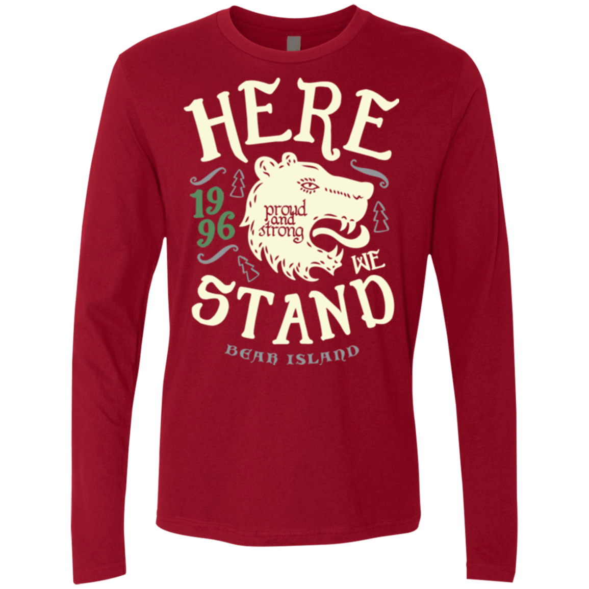 T-Shirts Cardinal / Small House of Proud Men's Premium Long Sleeve