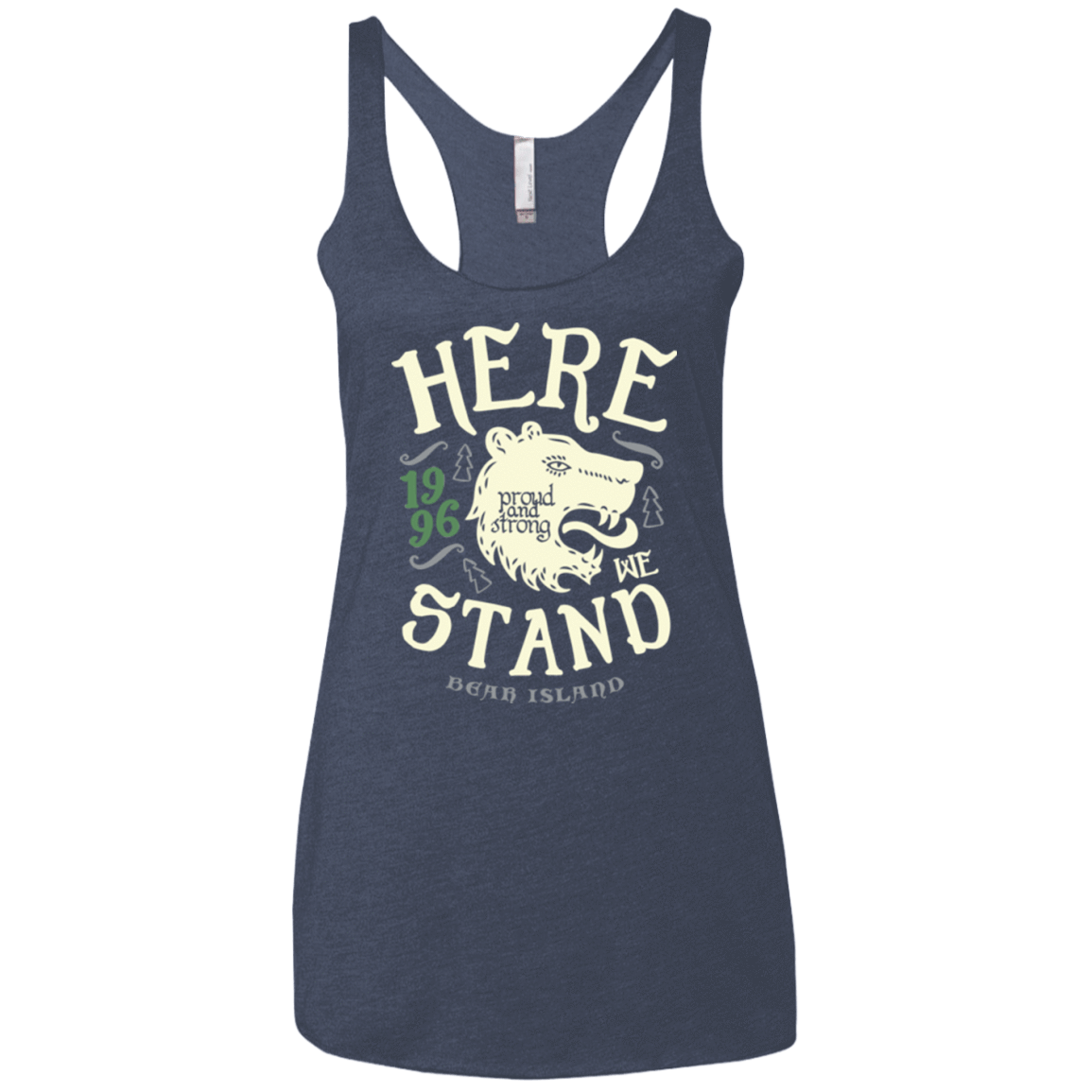T-Shirts Vintage Navy / X-Small House of Proud Women's Triblend Racerback Tank