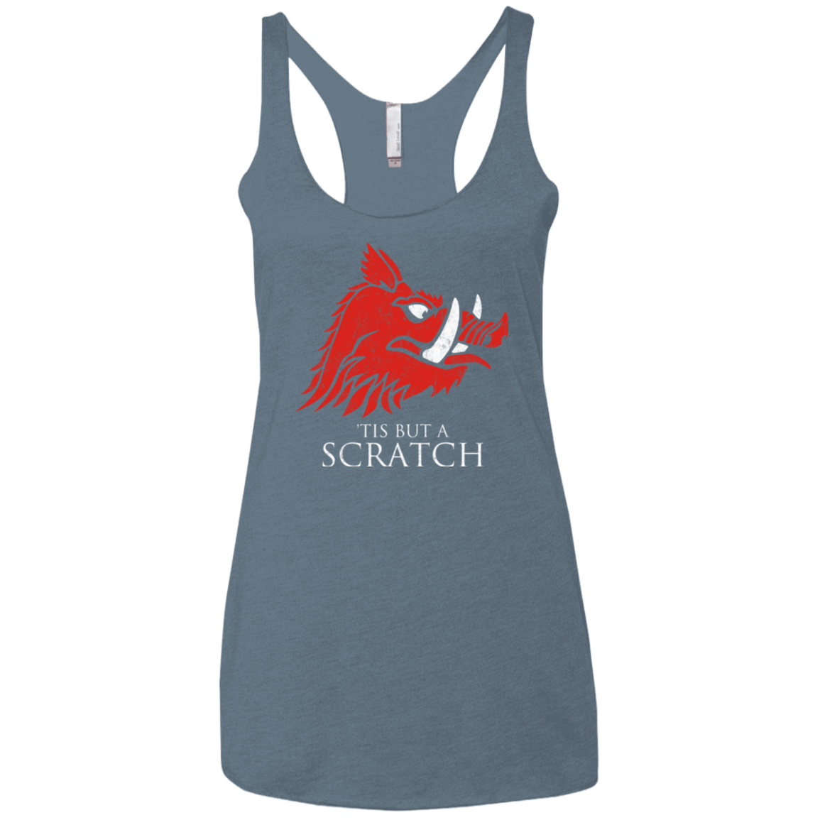 T-Shirts Indigo / X-Small House Scratch Women's Triblend Racerback Tank