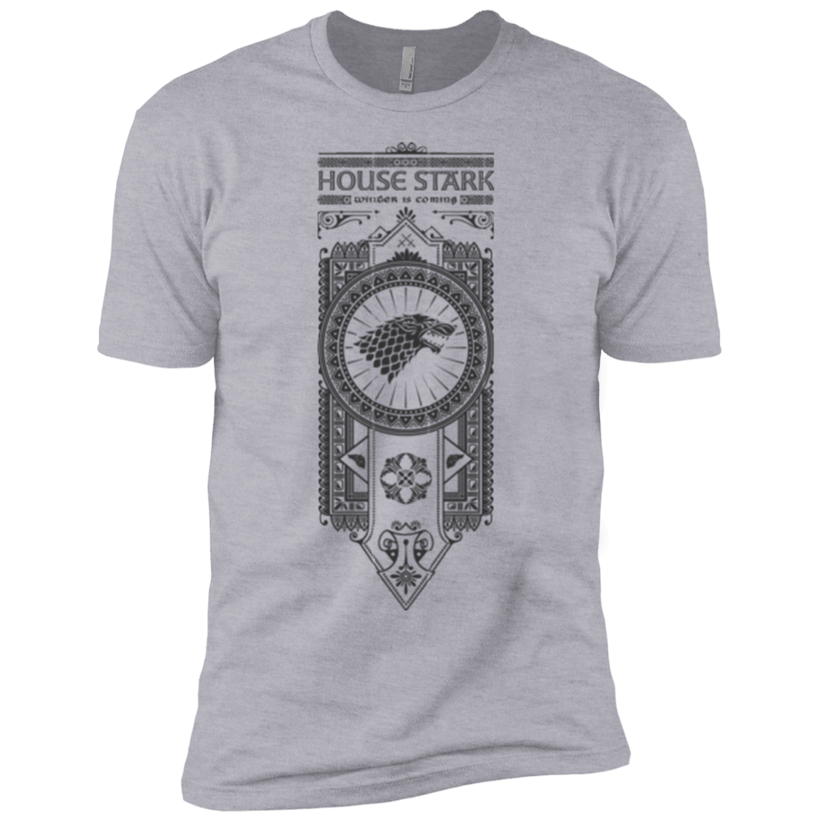 T-Shirts Heather Grey / YXS House Stark Black Boys Premium T-Shirt