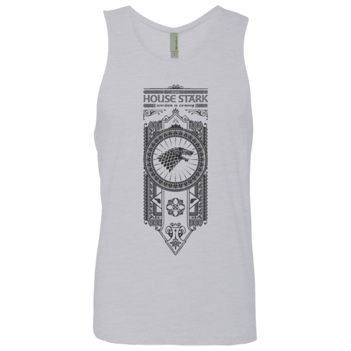 T-Shirts Heather Grey / Small House Stark Black Men's Premium Tank Top
