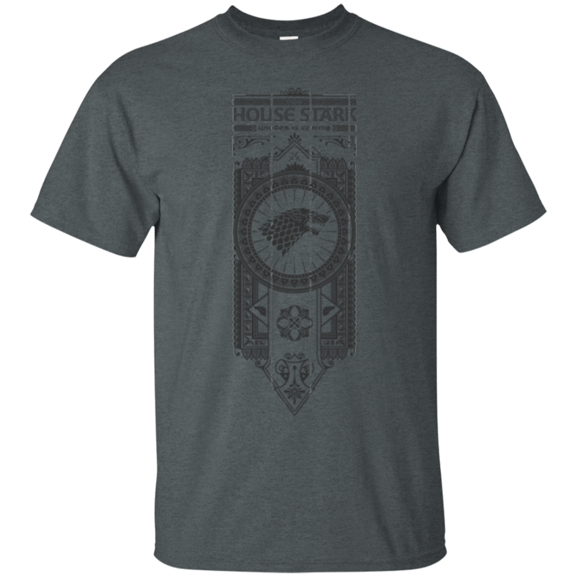 T-Shirts Dark Heather / Small House Stark Black T-Shirt