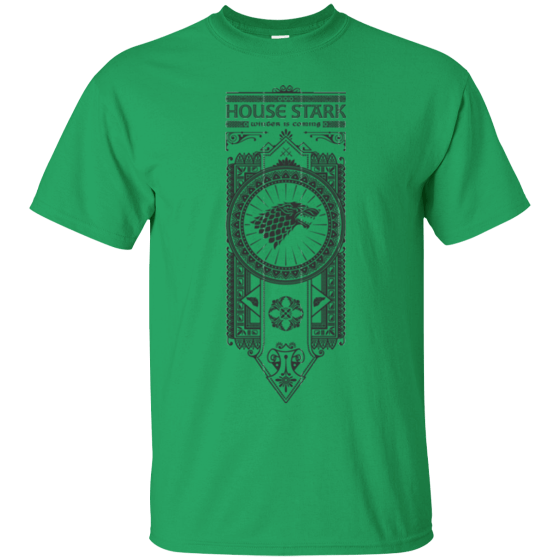 T-Shirts Irish Green / Small House Stark Black T-Shirt