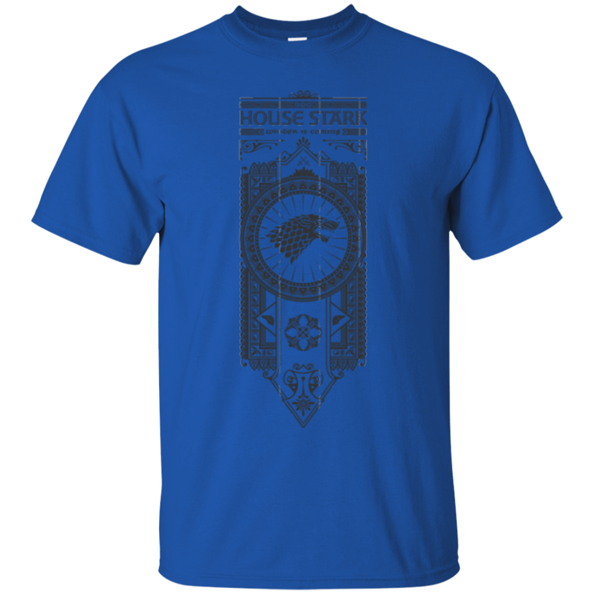 T-Shirts Royal / Small House Stark Black T-Shirt