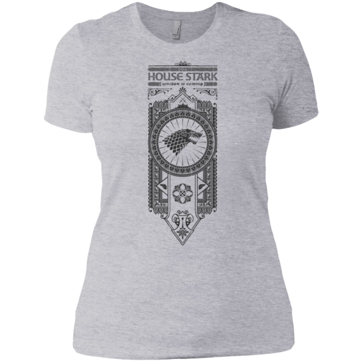 T-Shirts Heather Grey / X-Small House Stark Black Women's Premium T-Shirt