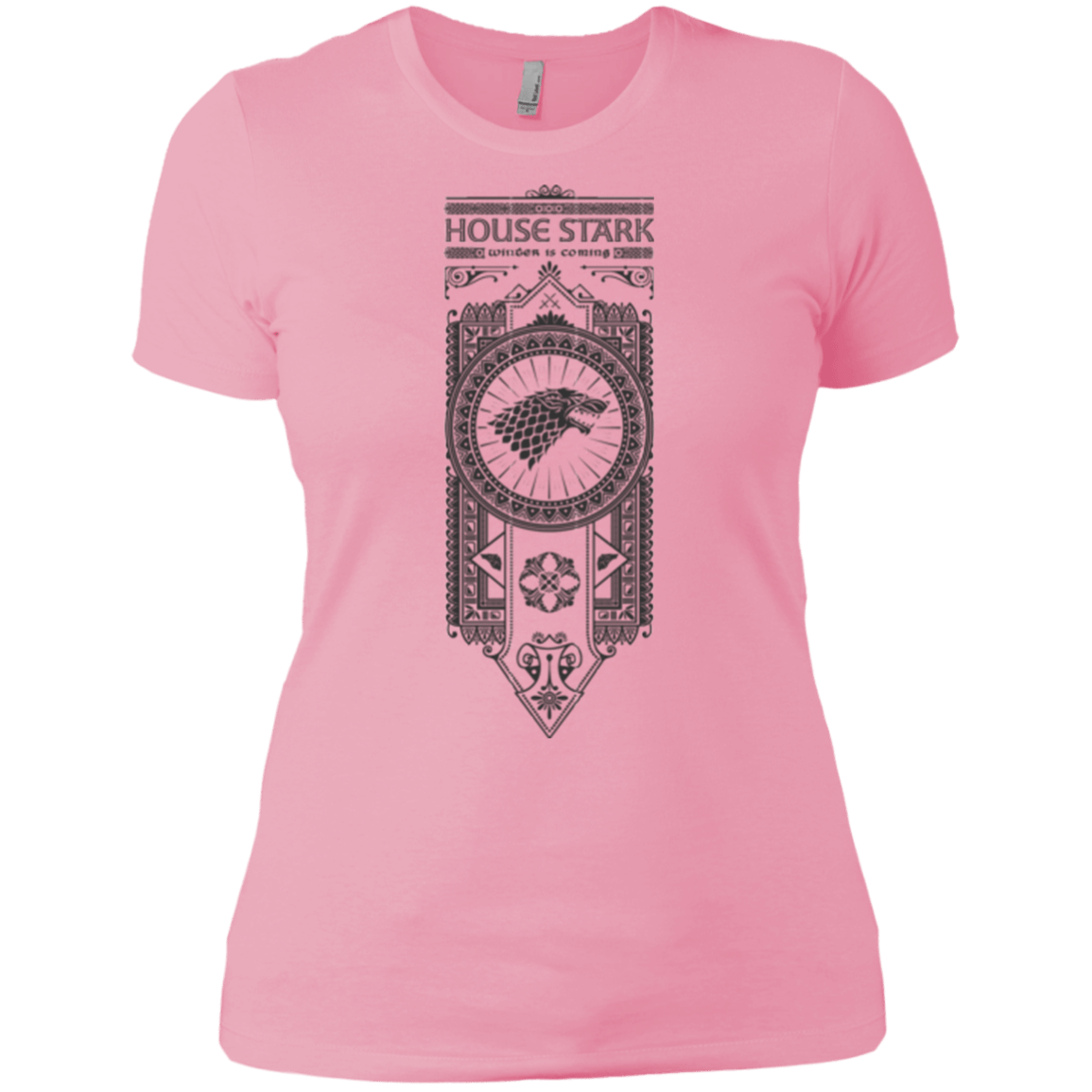 T-Shirts Light Pink / X-Small House Stark Black Women's Premium T-Shirt