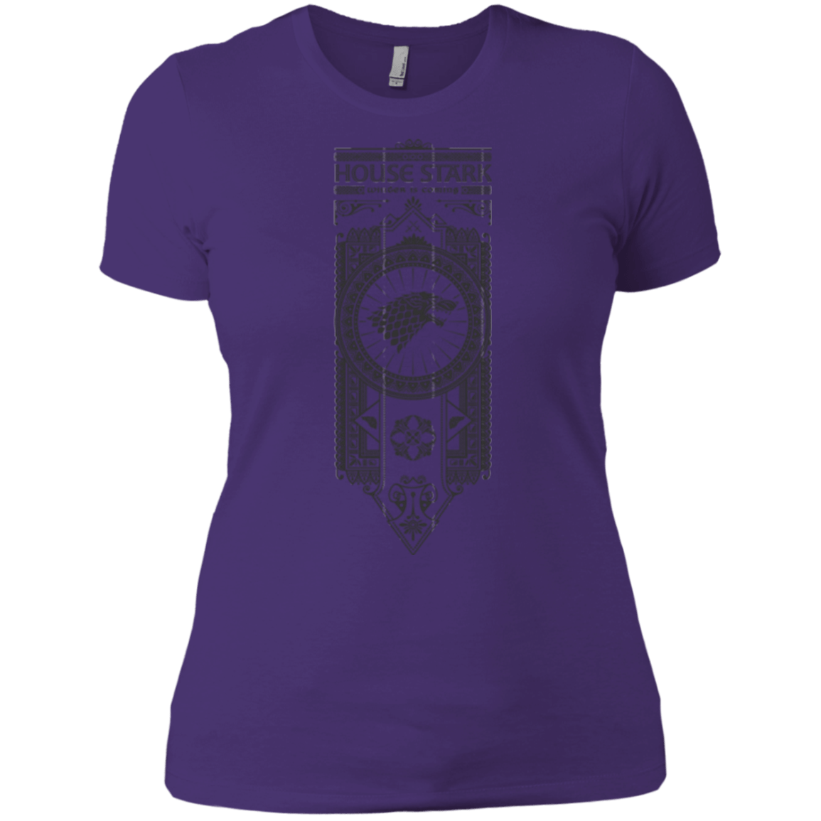 T-Shirts Purple / X-Small House Stark Black Women's Premium T-Shirt