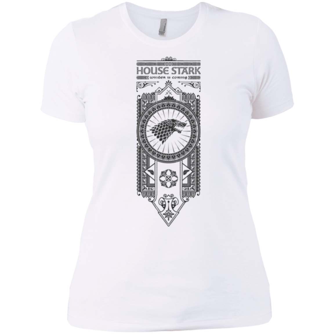 T-Shirts White / X-Small House Stark Black Women's Premium T-Shirt