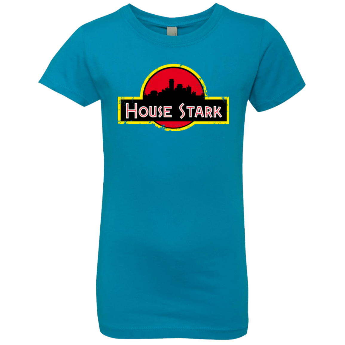 T-Shirts Turquoise / YXS House Stark Girls Premium T-Shirt