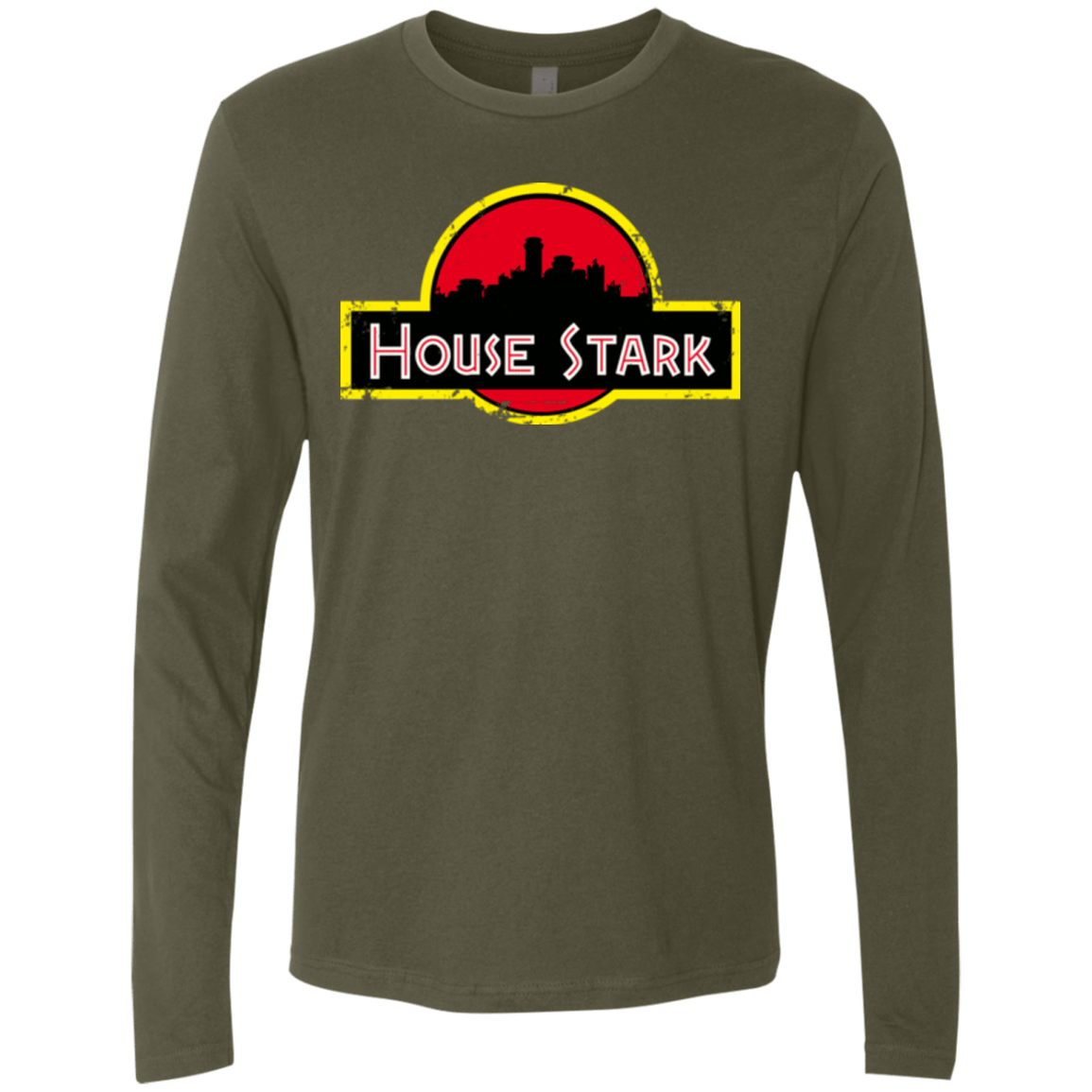 T-Shirts Military Green / Small House Stark Men's Premium Long Sleeve