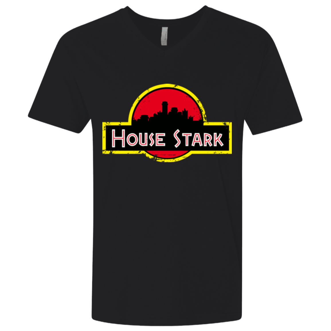 T-Shirts Black / X-Small House Stark Men's Premium V-Neck