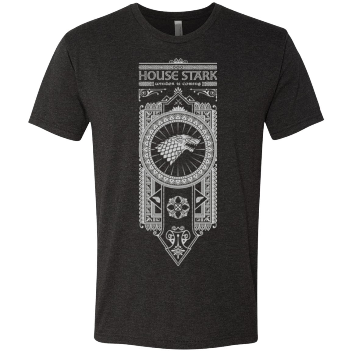 T-Shirts Vintage Black / Small House Stark White Men's Triblend T-Shirt