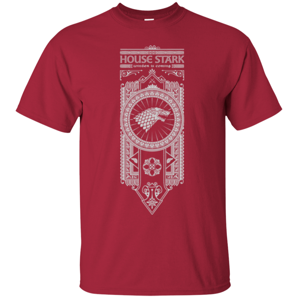 T-Shirts Cardinal / Small House Stark White T-Shirt