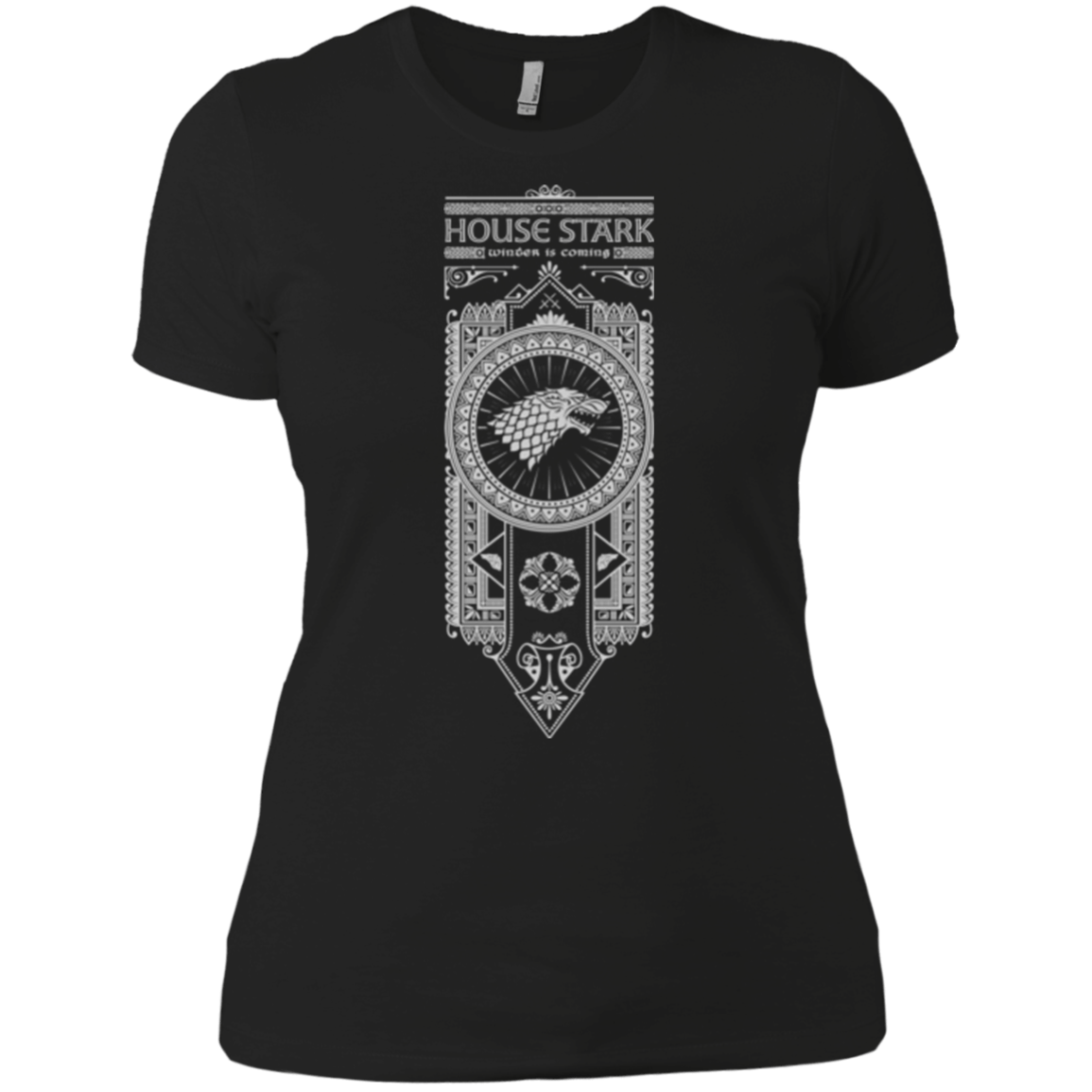 T-Shirts Black / X-Small House Stark White Women's Premium T-Shirt