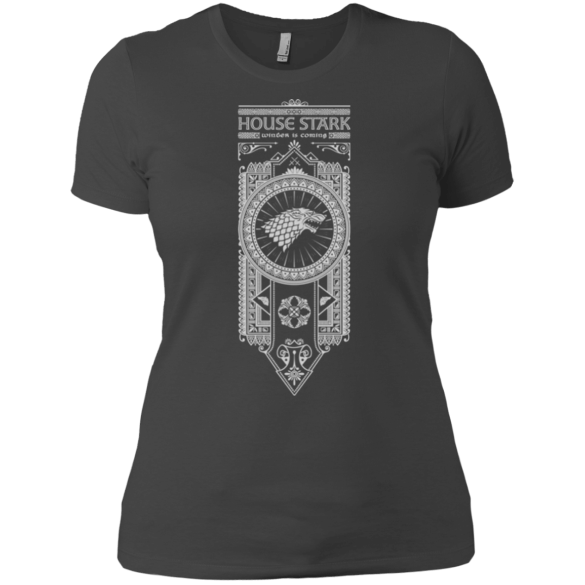 T-Shirts Heavy Metal / X-Small House Stark White Women's Premium T-Shirt