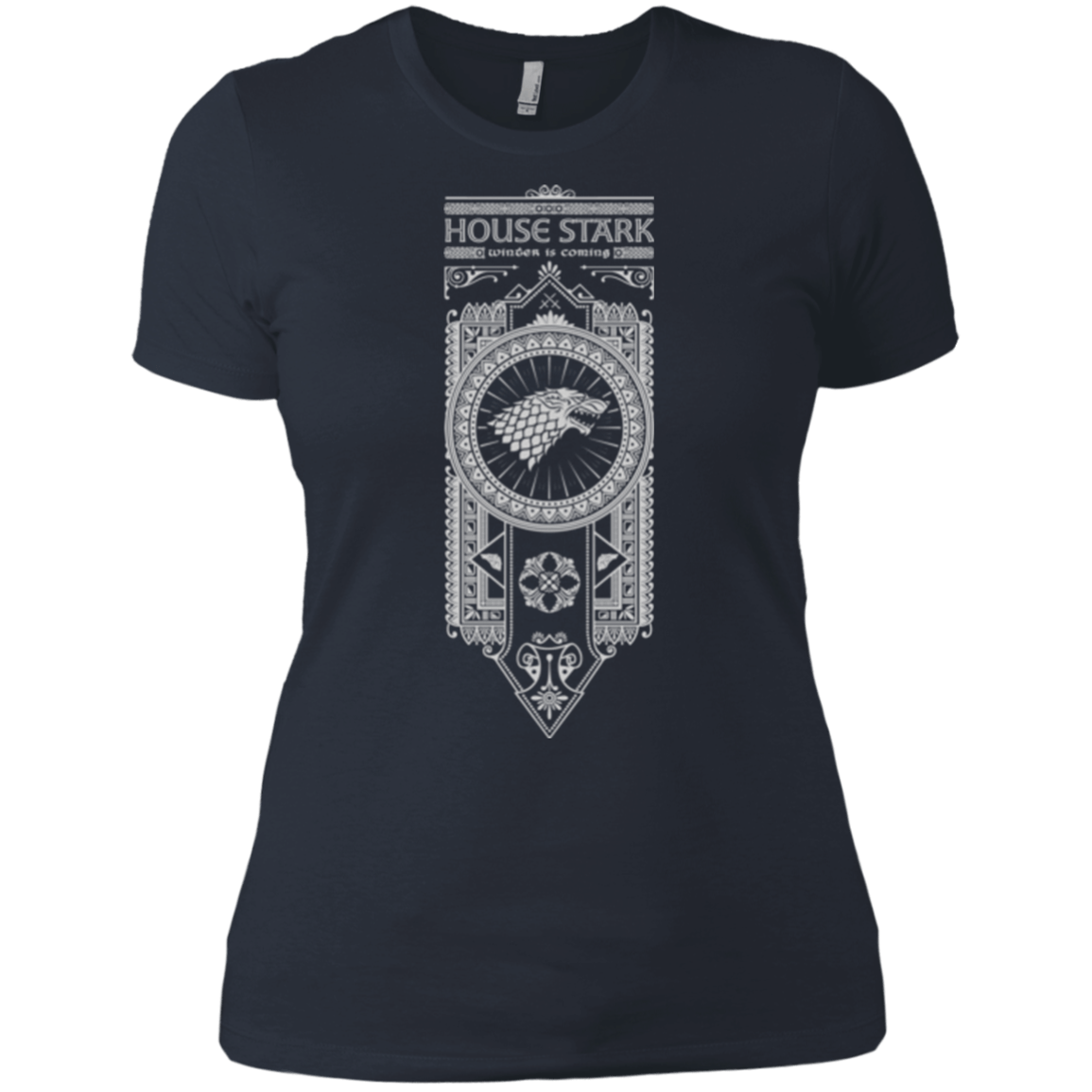 T-Shirts Indigo / X-Small House Stark White Women's Premium T-Shirt