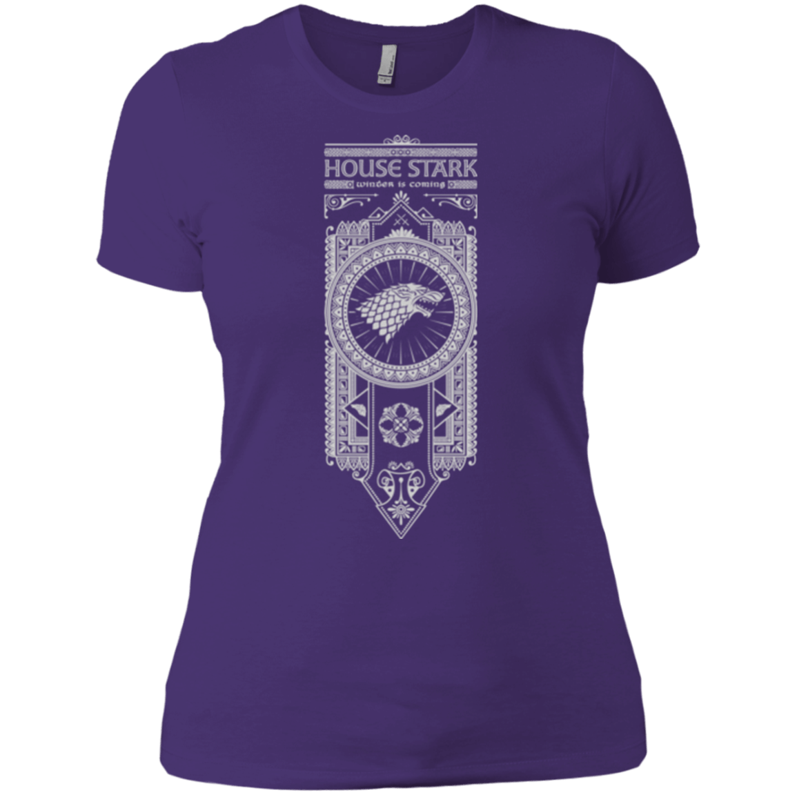 T-Shirts Purple / X-Small House Stark White Women's Premium T-Shirt