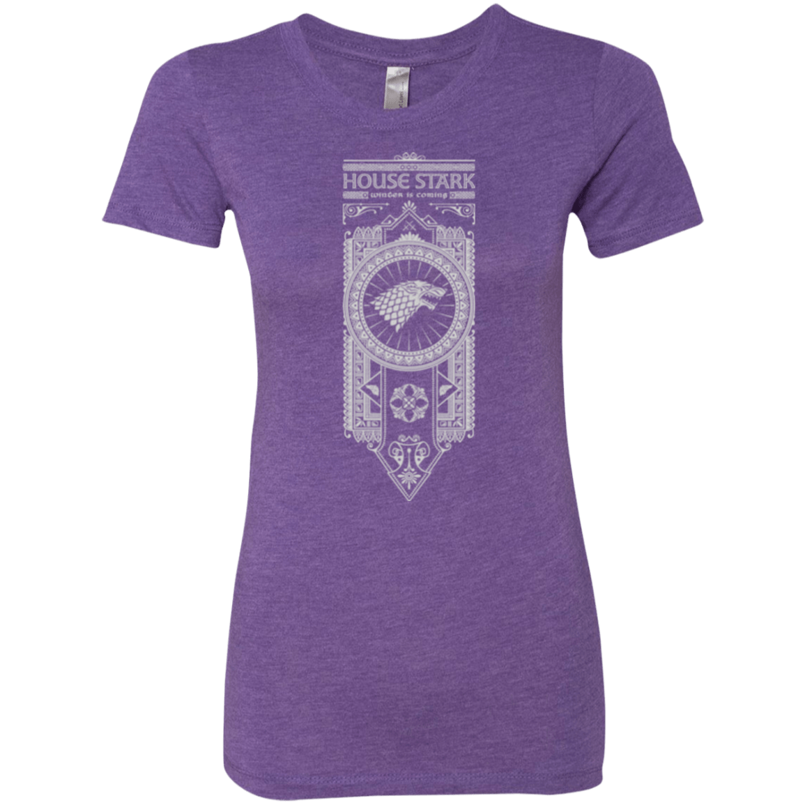 T-Shirts Purple Rush / Small House Stark White Women's Triblend T-Shirt