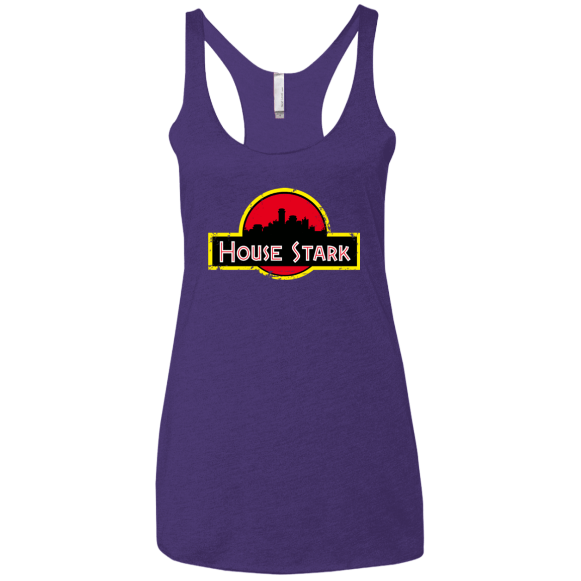 T-Shirts Purple / X-Small House Stark Women's Triblend Racerback Tank