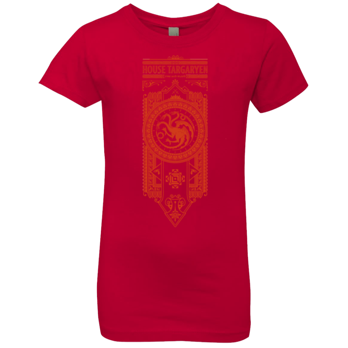 T-Shirts Red / YXS House Targaryen Girls Premium T-Shirt