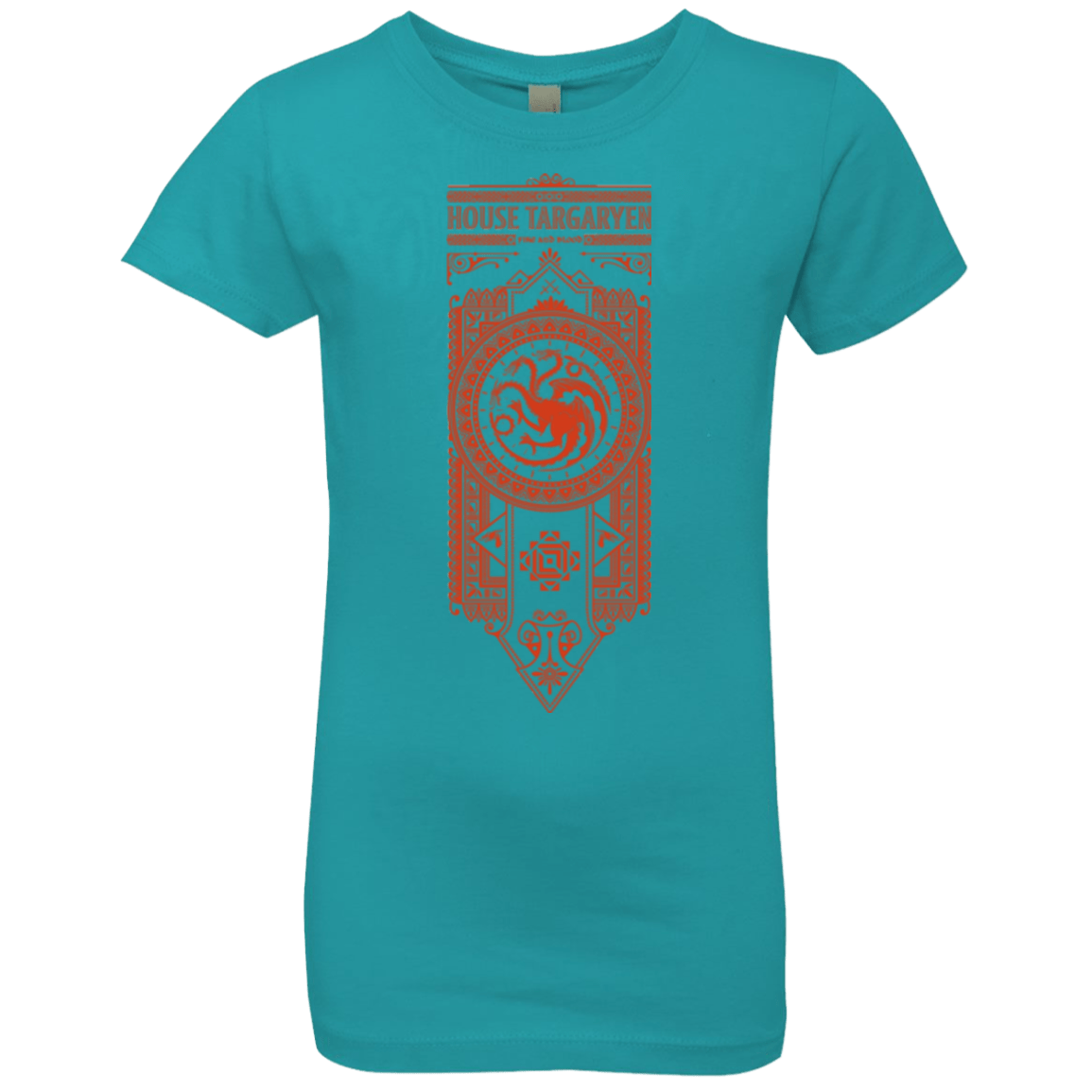 T-Shirts Tahiti Blue / YXS House Targaryen Girls Premium T-Shirt