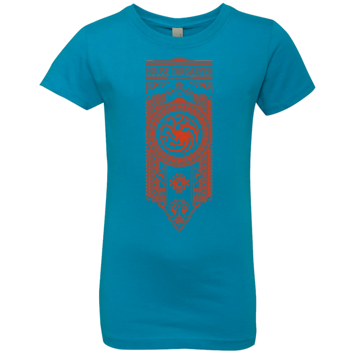 T-Shirts Turquoise / YXS House Targaryen Girls Premium T-Shirt