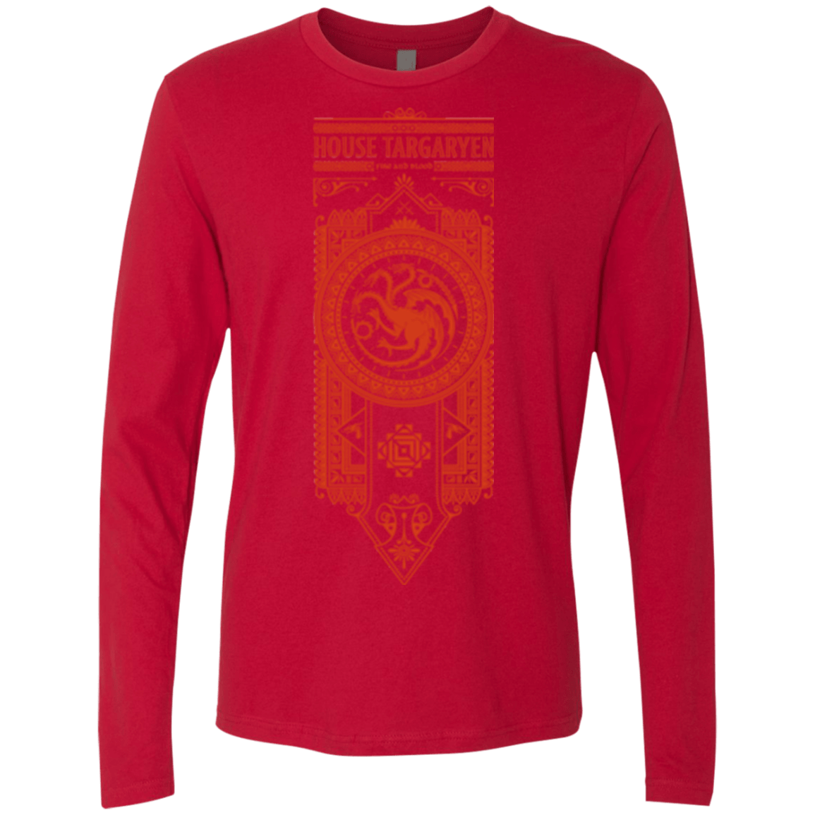 T-Shirts Red / Small House Targaryen Men's Premium Long Sleeve