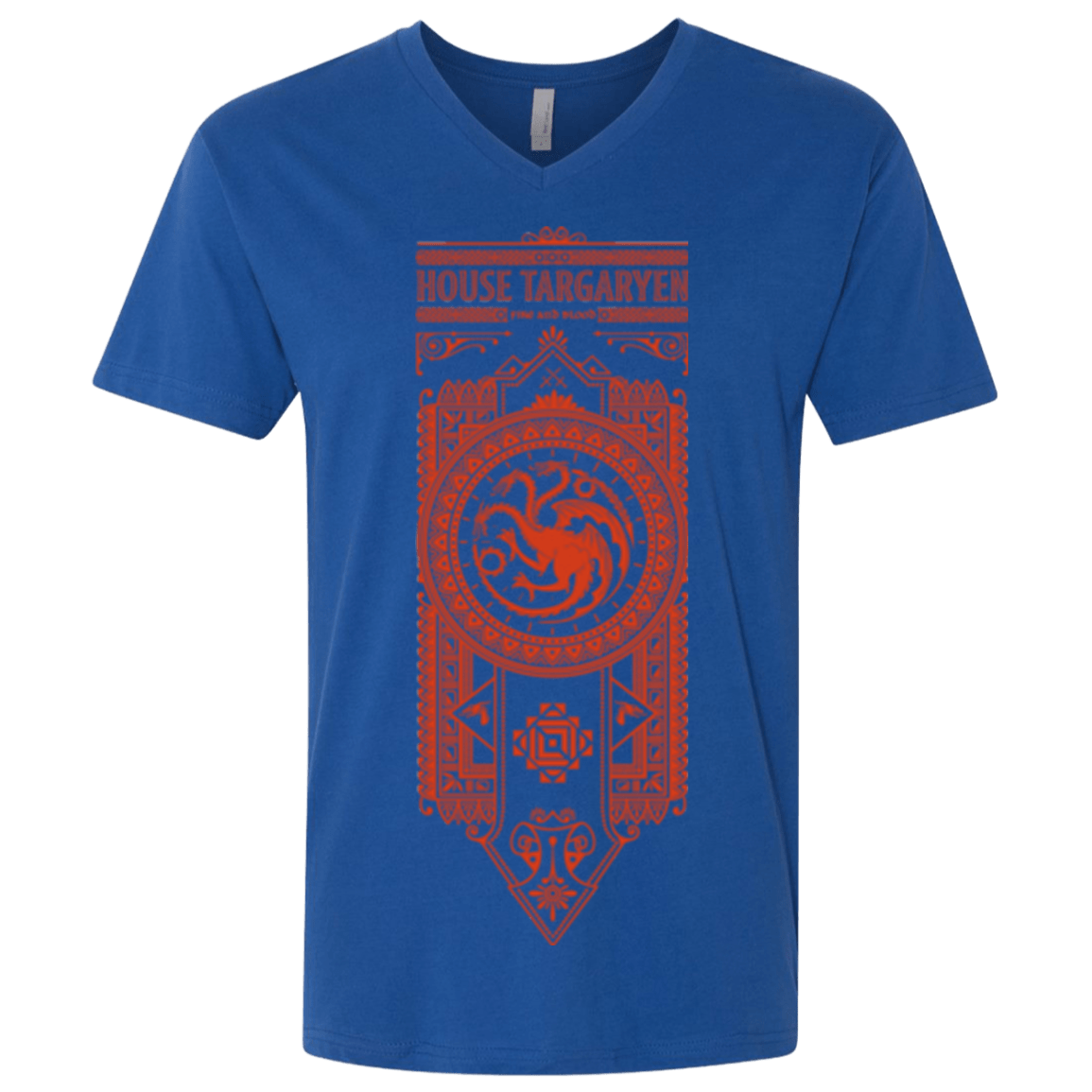 T-Shirts Royal / X-Small House Targaryen Men's Premium V-Neck