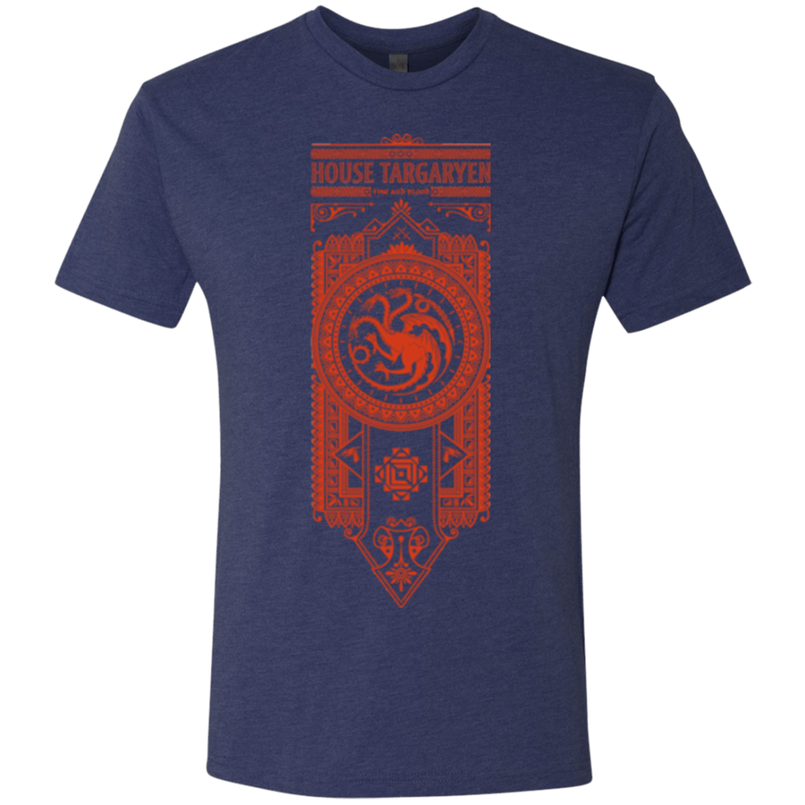 T-Shirts Vintage Navy / Small House Targaryen Men's Triblend T-Shirt