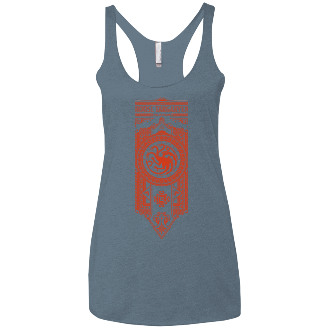 T-Shirts Indigo / X-Small House Targaryen Women's Triblend Racerback Tank