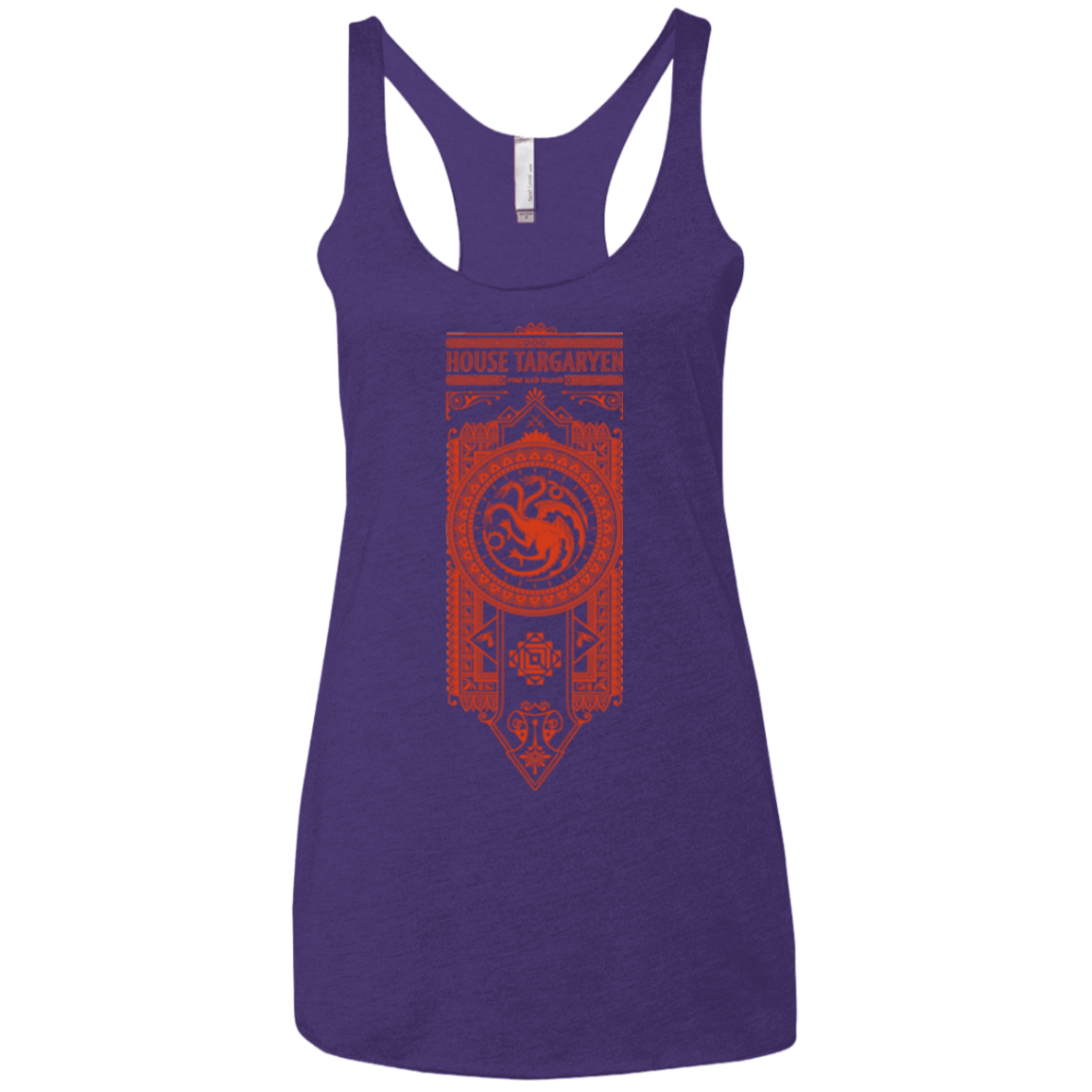 T-Shirts Purple / X-Small House Targaryen Women's Triblend Racerback Tank