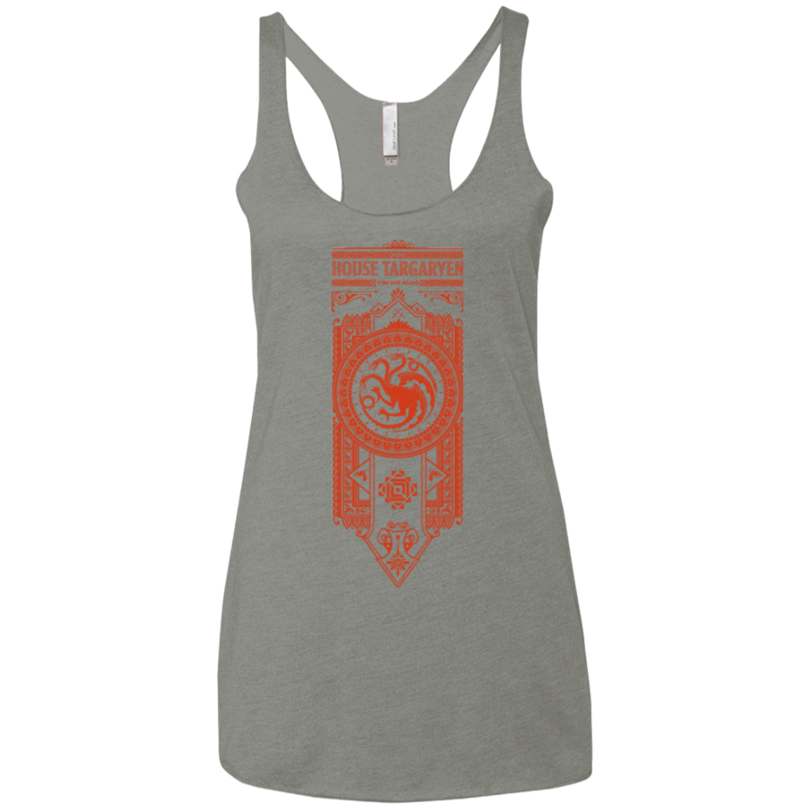 T-Shirts Venetian Grey / X-Small House Targaryen Women's Triblend Racerback Tank