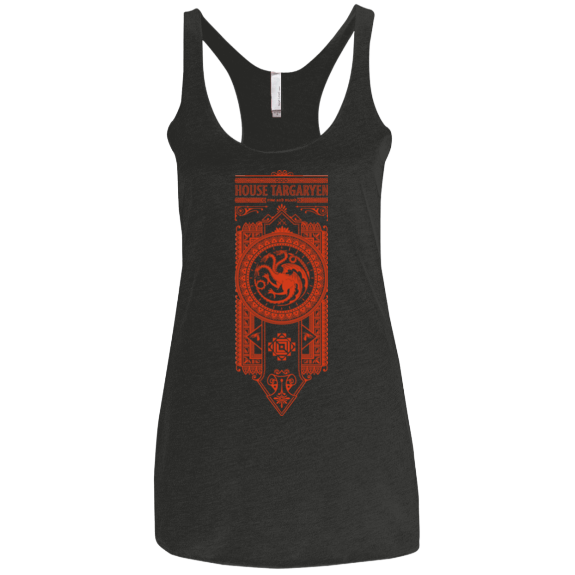 T-Shirts Vintage Black / X-Small House Targaryen Women's Triblend Racerback Tank