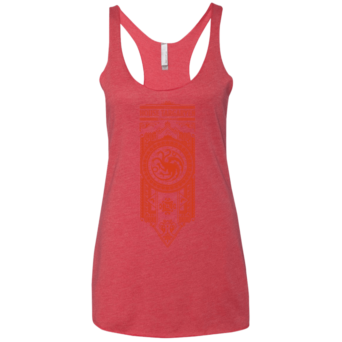 T-Shirts Vintage Red / X-Small House Targaryen Women's Triblend Racerback Tank
