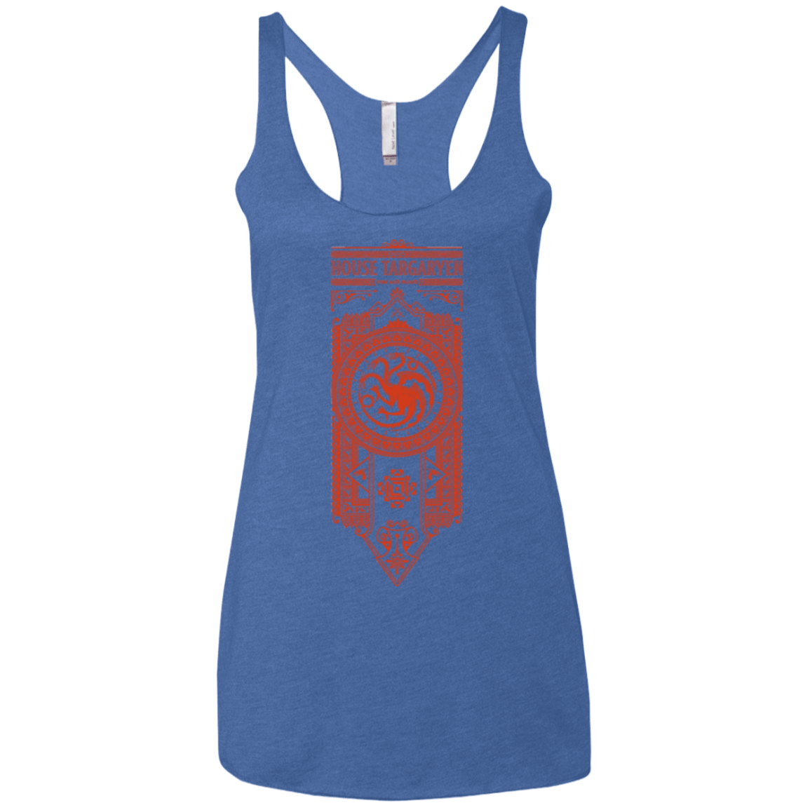 T-Shirts Vintage Royal / X-Small House Targaryen Women's Triblend Racerback Tank
