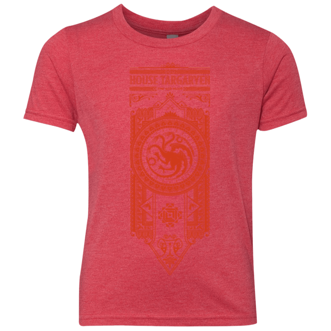 T-Shirts Vintage Red / YXS House Targaryen Youth Triblend T-Shirt