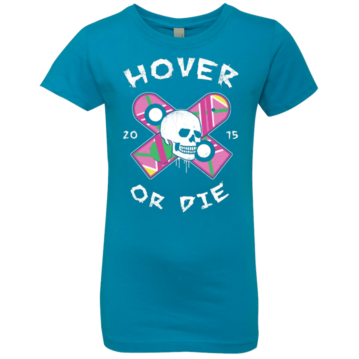 T-Shirts Turquoise / YXS Hover Or Die Girls Premium T-Shirt