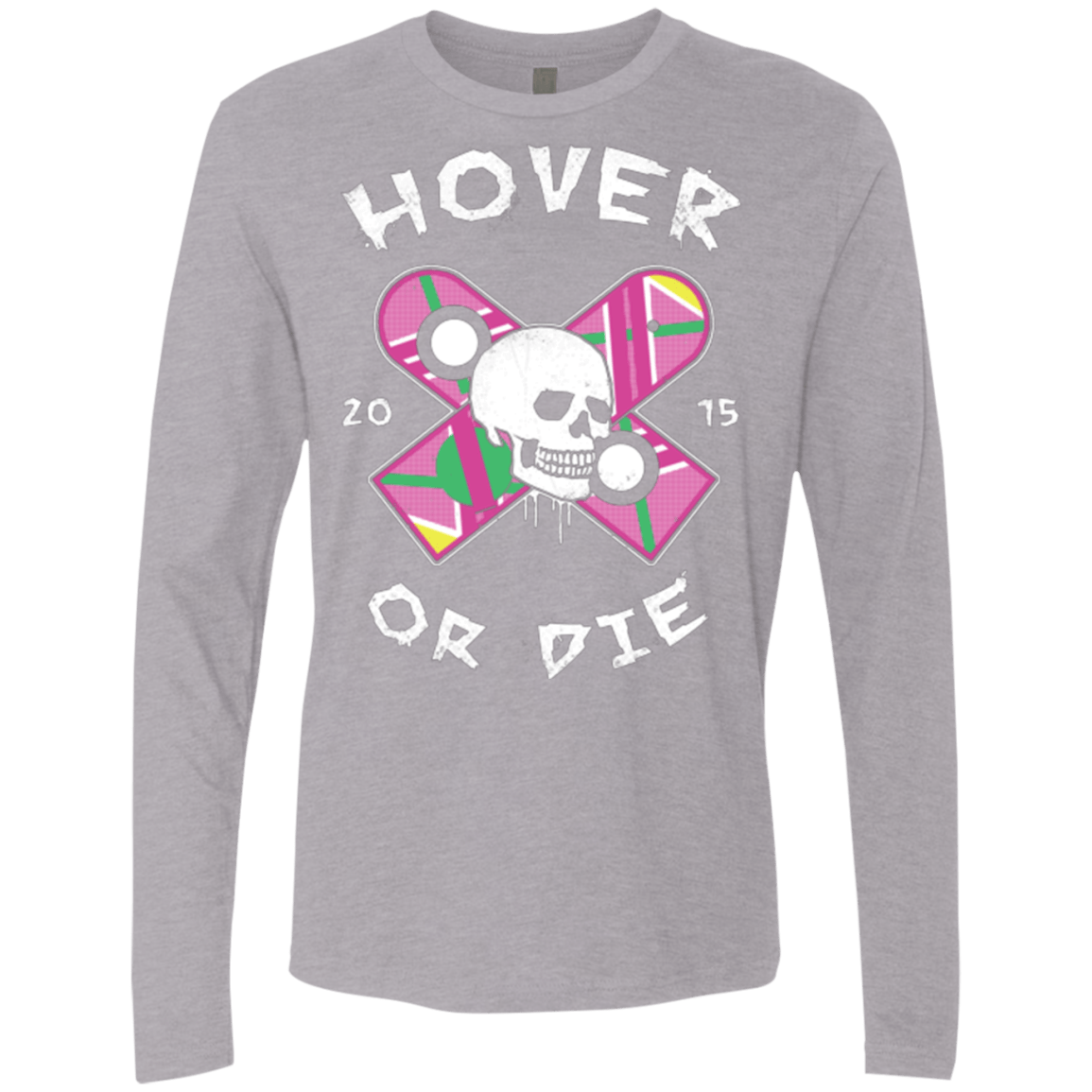 T-Shirts Heather Grey / Small Hover Or Die Men's Premium Long Sleeve