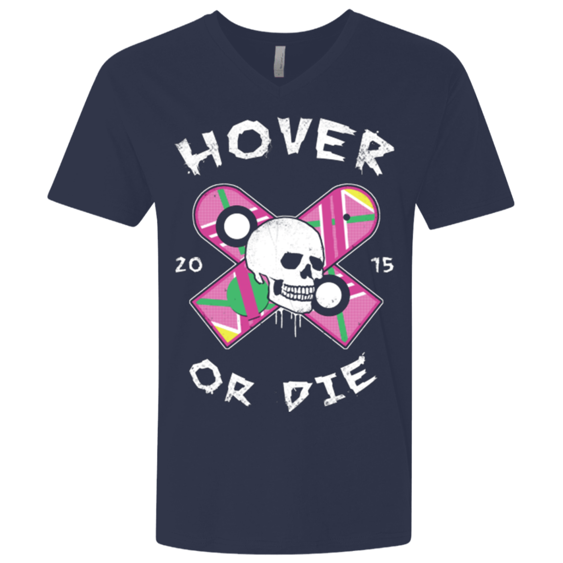 T-Shirts Midnight Navy / X-Small Hover Or Die Men's Premium V-Neck