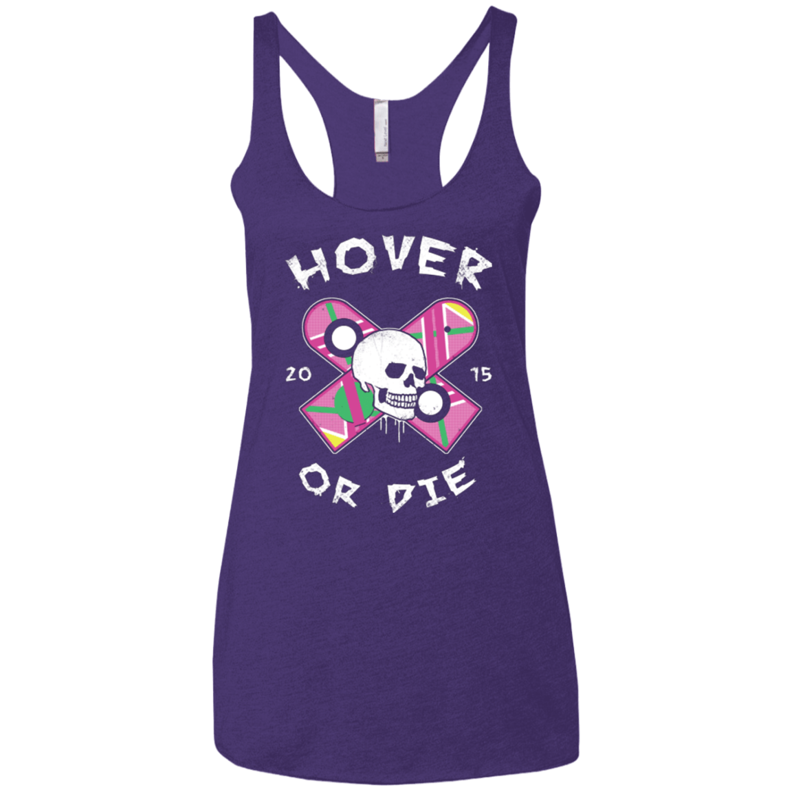 T-Shirts Purple / X-Small Hover Or Die Women's Triblend Racerback Tank