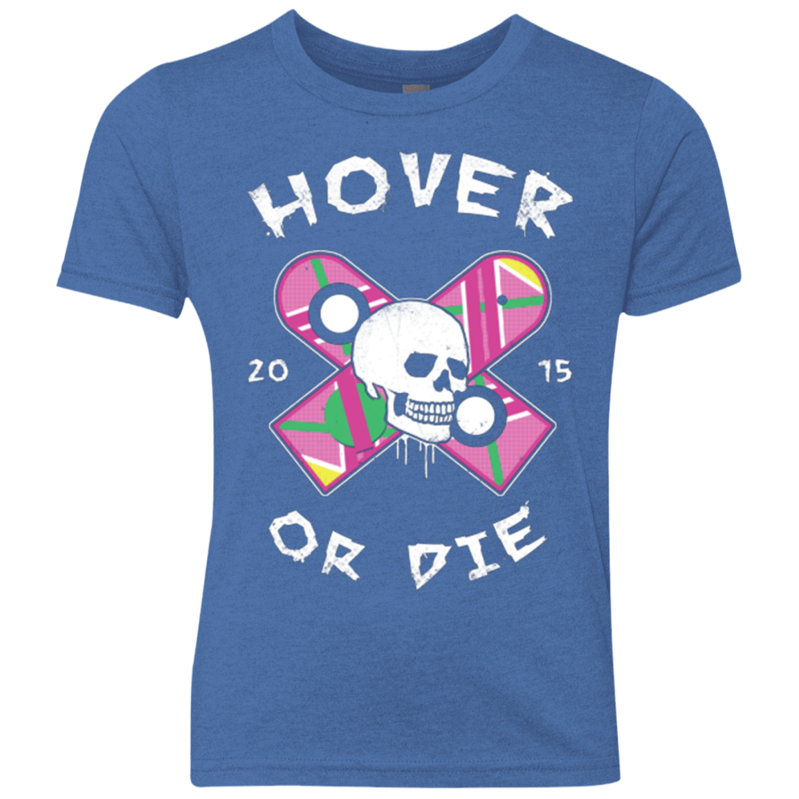 T-Shirts Vintage Royal / YXS Hover Or Die Youth Triblend T-Shirt
