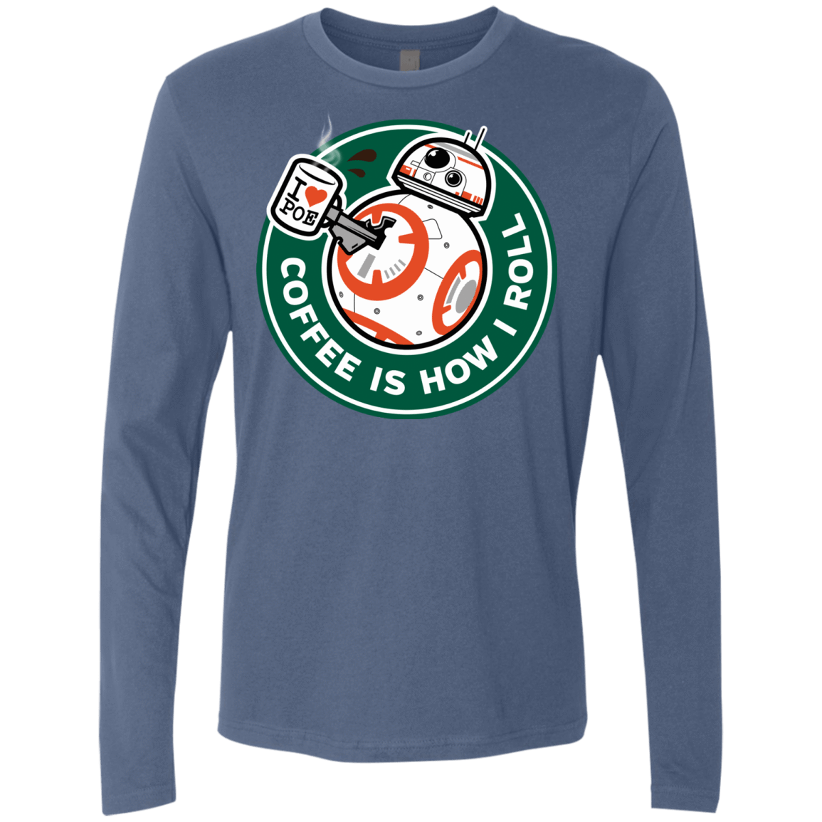 T-Shirts Indigo / Small How I Roll Men's Premium Long Sleeve