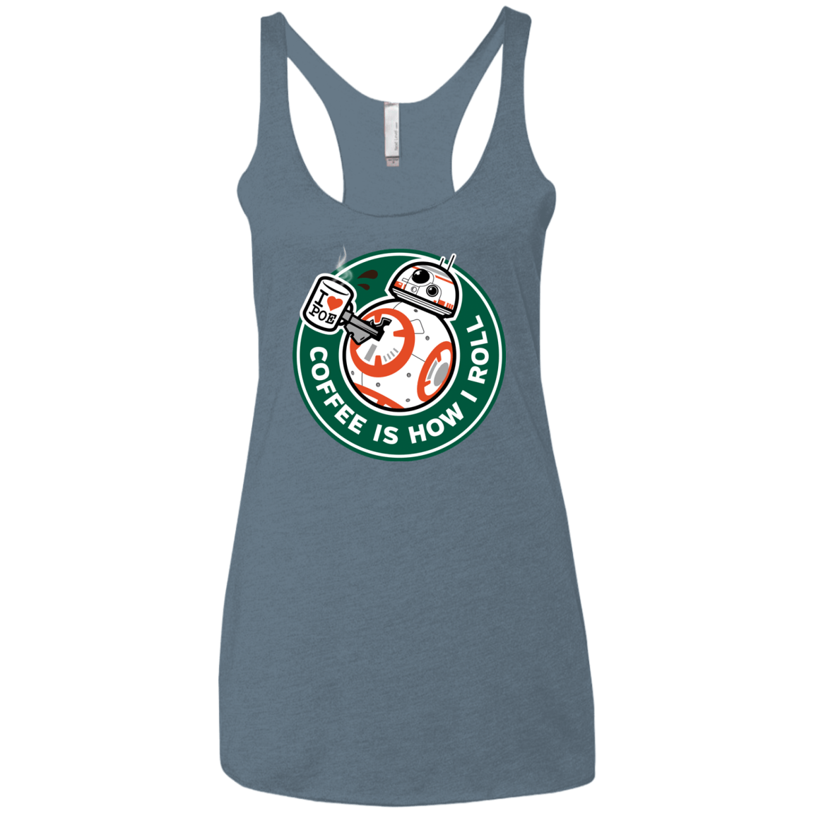 T-Shirts Indigo / X-Small How I Roll Women's Triblend Racerback Tank