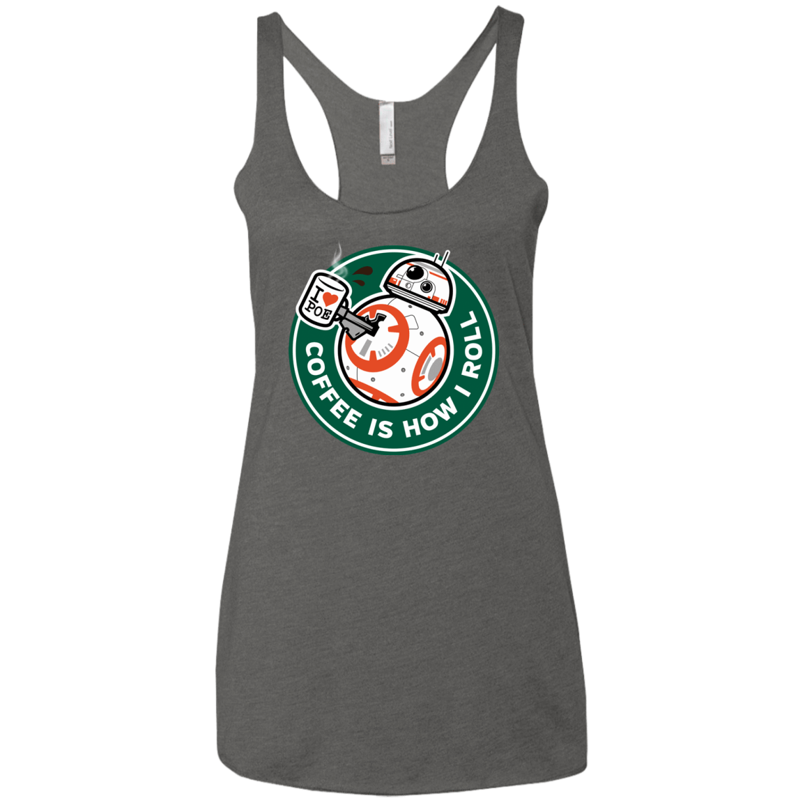 T-Shirts Premium Heather / X-Small How I Roll Women's Triblend Racerback Tank
