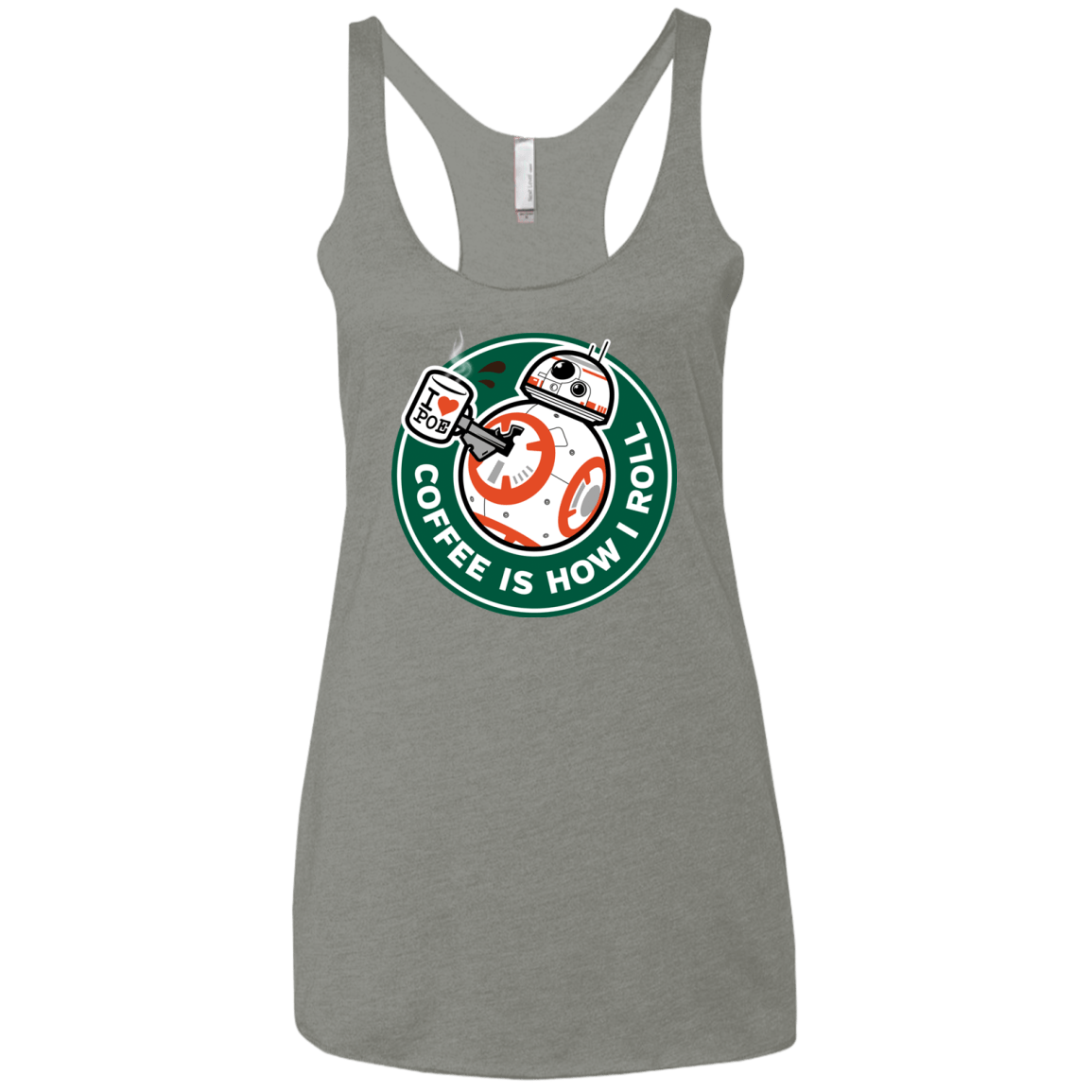 T-Shirts Venetian Grey / X-Small How I Roll Women's Triblend Racerback Tank