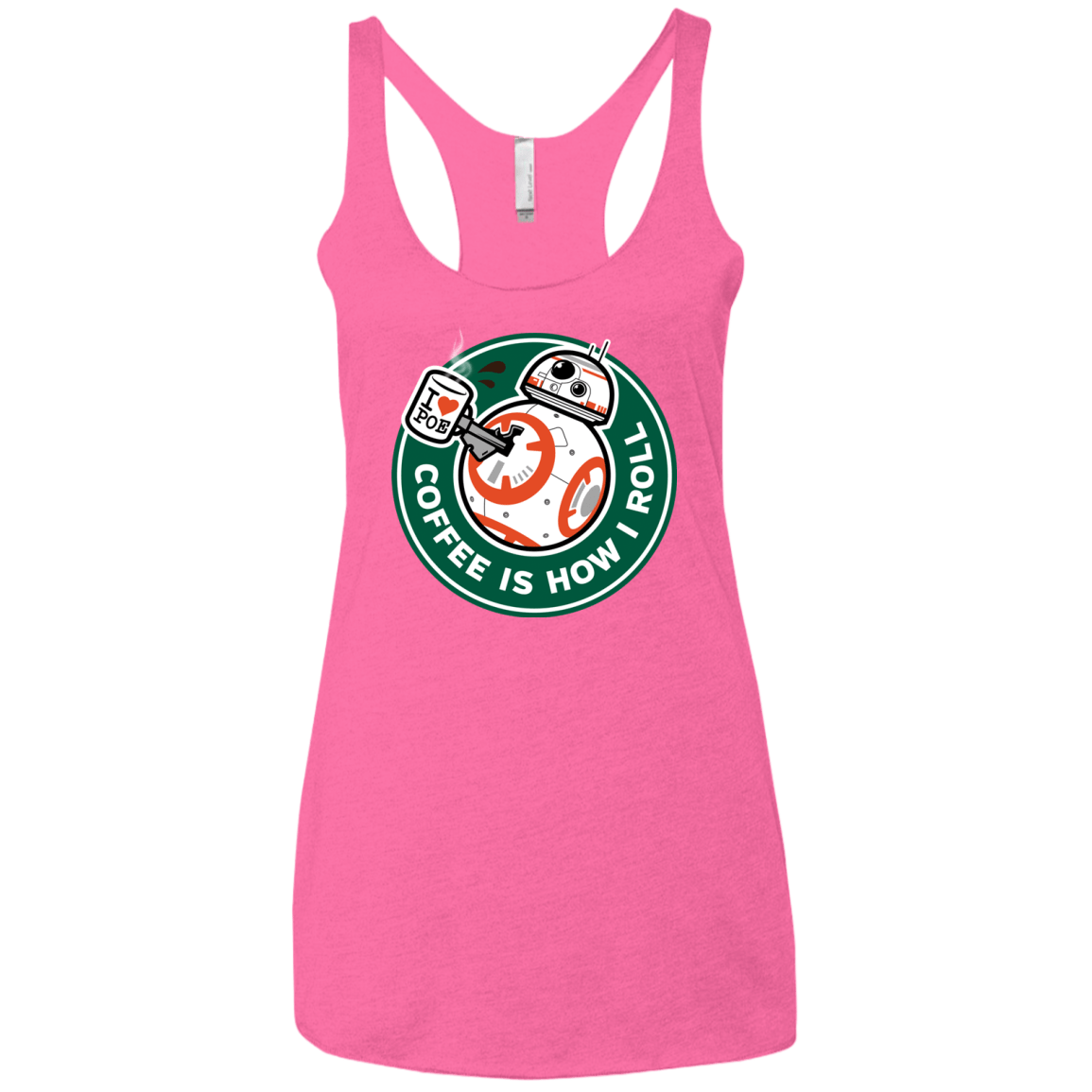 How I Roll Women's Triblend Racerback Tank