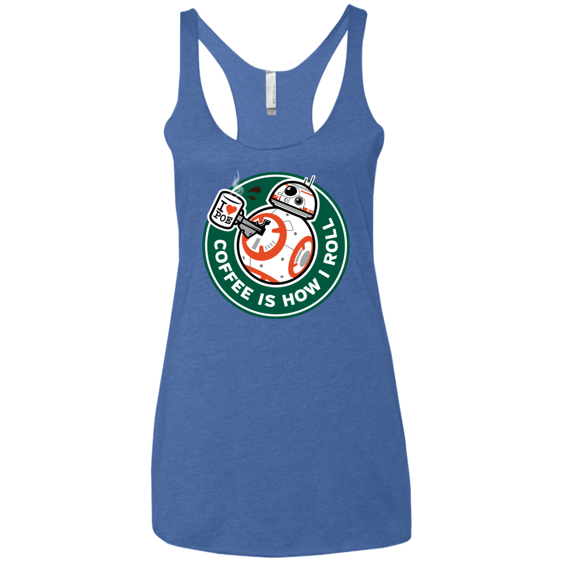 T-Shirts Vintage Royal / X-Small How I Roll Women's Triblend Racerback Tank